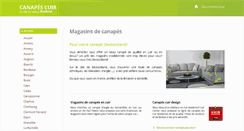 Desktop Screenshot of canapes-cuir.fr